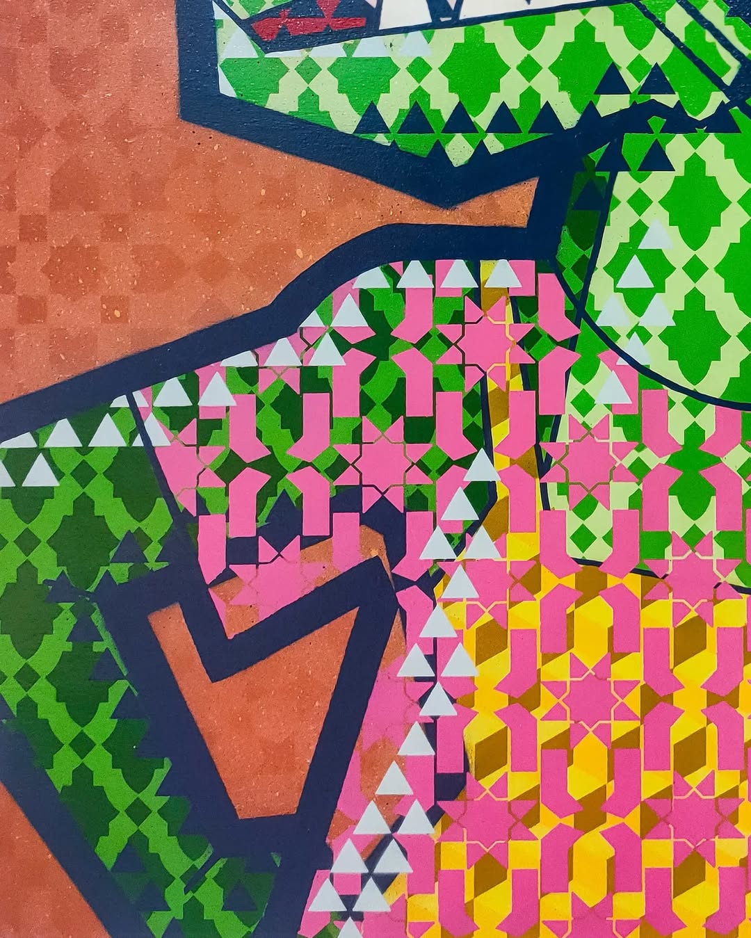 Geometric Crocodile Canvas Wall Art – Bold Street Pop-Art Style