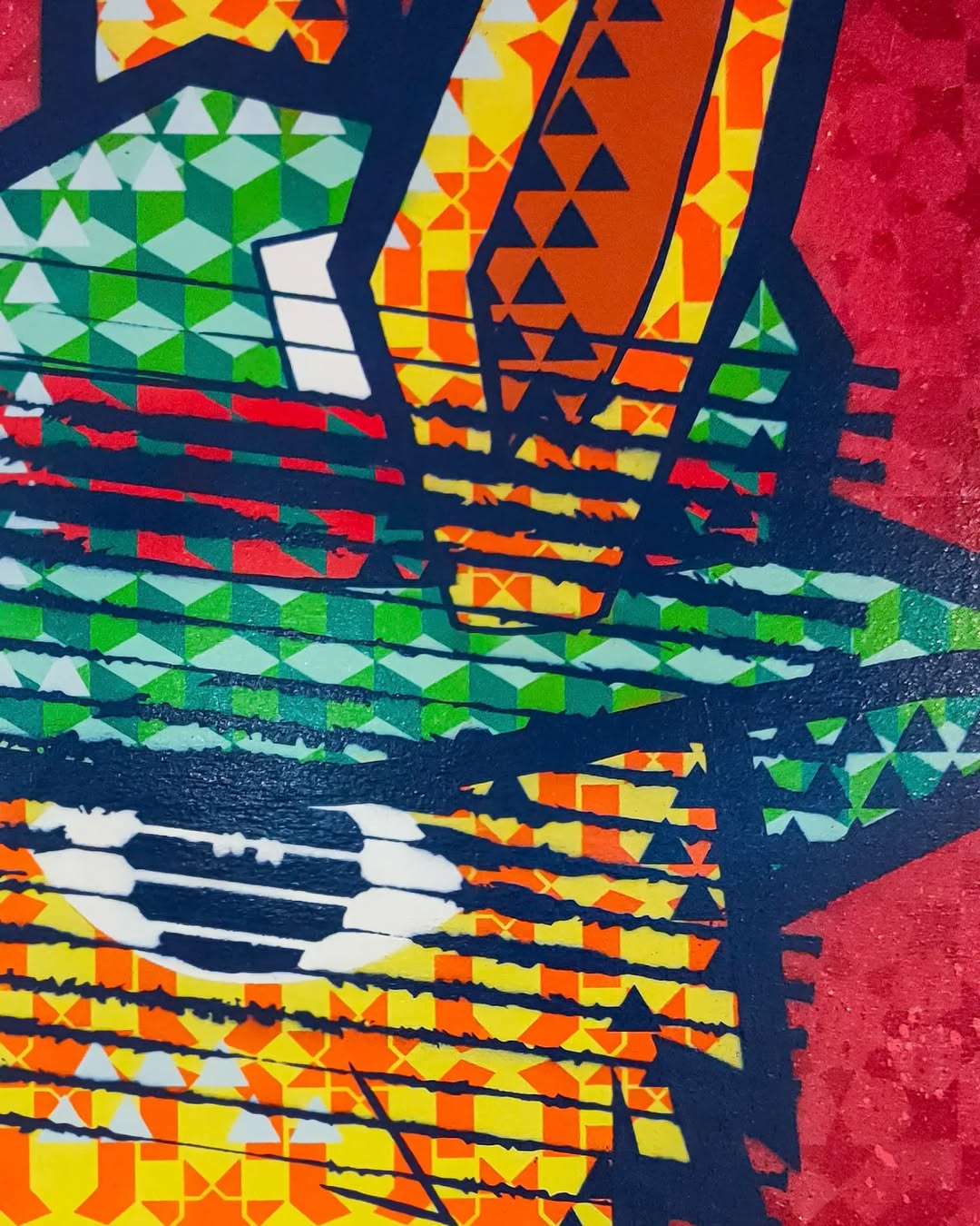 Geometric Rabbit in Suit Canvas Wall Art – Modern Pop-Art Character Design