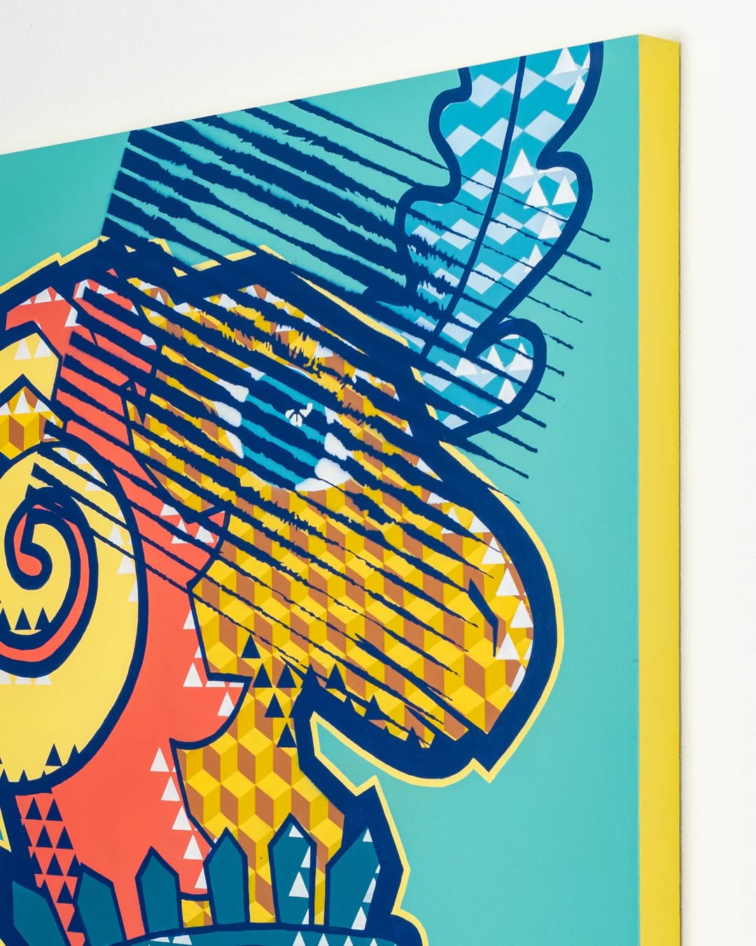 Pop Art Tiger Canvas Wall Art – Bold Modern Animal Decor