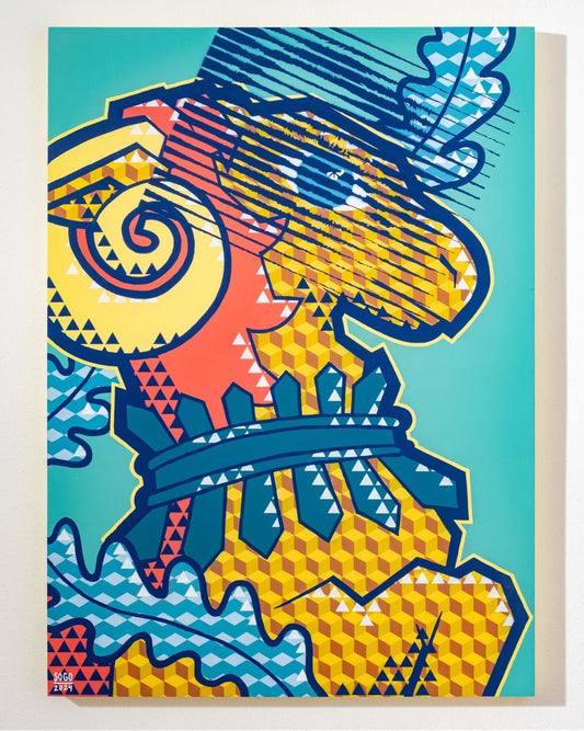 Pop Art Tiger Canvas Wall Art – Bold Modern Animal Decor